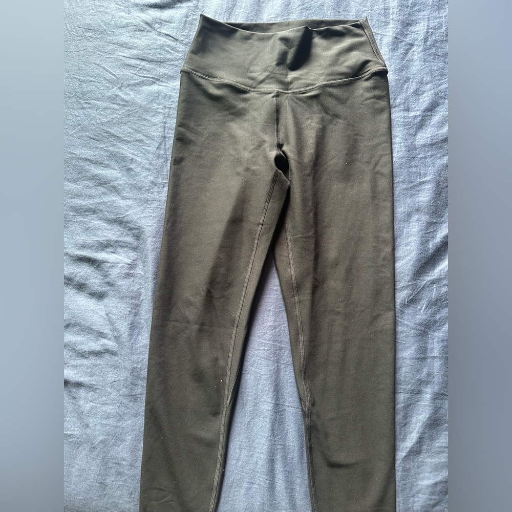 Abercrombie & Fitch Khaki High-Waist Leggings